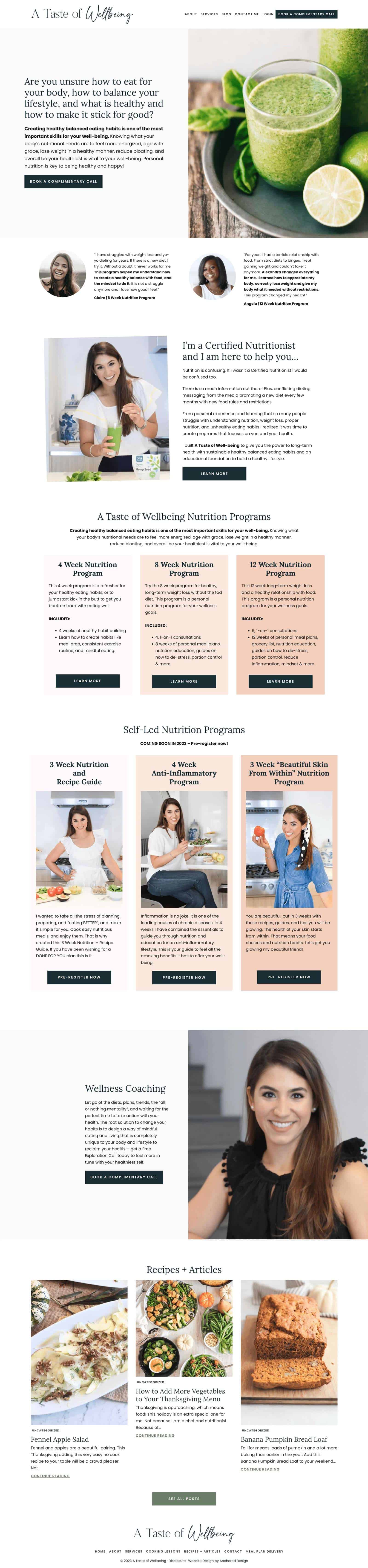 A Taste of Wellbeing